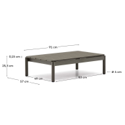Stolik ogrodowy Sorells 91 cm ciemnozielony kave home