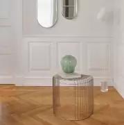 Stolik okazjonalny Curva srebrny AYTM