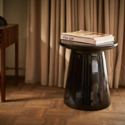 Stolik okazjonalny Earthenware 40 cm czarny HKliving