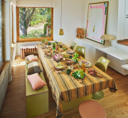 Stolik okazjonalny Earthenware 40 cm różowy HKliving