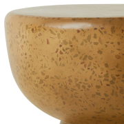 Stolik okazjonalny Pebble brązowy HKliving