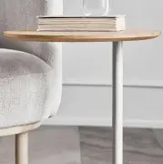 Stolik okazjonalny Pillar dąb bielony Bolia
