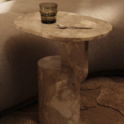 Stolik okazjonalny insert piaskowy marmur Ferm Living