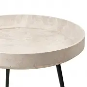 Stolik pomocniczy Bowl Wood Waste Edition Grey Mater