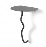 Stolik ścienny Curvature czarny Ferm Living