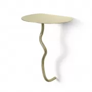 Stolik ścienny Curvature mosiężny Ferm Living