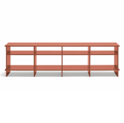 Stolik tv Inari czerwony Teulat