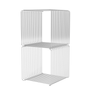 System modułowy Panton Wire 2 moduły 34,8 × 34,8 × 34,8 cm chromowany Montana