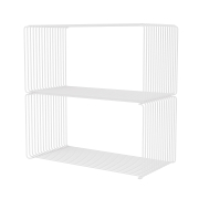 System modułowy Panton Wire 2 moduły 70 × 34,8 × 34,8 cm biały Montana