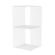 System modułowy Panton Wire 2 moduły 34,8 × 34,8 × 34,8 cm biały Montana