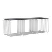 System modułowy Panton Wire 3 moduły z półką chromowany Montana