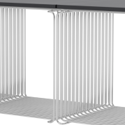 System modułowy Panton Wire 3 moduły z półką chromowany Montana