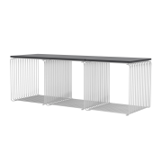 System modułowy Panton Wire 3 moduły z półką chromowany Montana