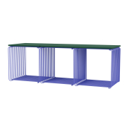 System modułowy Panton Wire 3 moduły z półką niebieski Montana