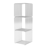 System modułowy Panton Wire 3 moduły 34,8 × 34,8 × 34,8 cm chromowany Montana