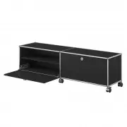 Szafka RTV M61 Haller Czarna Usm