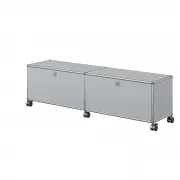 Szafka RTV M61 Haller Srebrny Matowy Usm