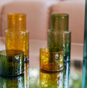 Szklanka Tube bursztynowa HKliving