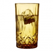 Szklanki do drinków Sorrento 4 szt. bursztynowe Lyngby Glas