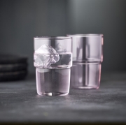 Szklanki do napojów Torino 2 szt. różowe Lyngby Glas