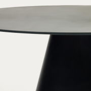 Stół Okrągły Wilshire 120 Cm Czarny Kave Home