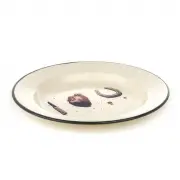 TALERZ EMALIOWANY J LOVE U 26 CM SELETTI
