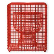 Taboret Tip Tap Wire czerwony Pols Potten