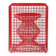 Taboret Zig Zag Wire czerwony Pols Potten