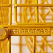 Taboret Zig Zag Wire żółty Pols Potten
