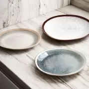 Talerz ceramiczny 70s 2 szt. Mist HKliving