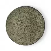 Talerz obiadowy ceramiczny gradient 2 szt. zielony HKliving