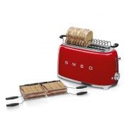 Toster na 4 kromki 50's Style czerwony Smeg