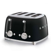 Toster na 4 kromki z 2 pokrętłami 50's Style czarny Smeg