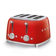 Toster na 4 kromki z 2 pokrętłami 50's Style czerwony Smeg