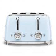 Toster na 4 kromki z 2 pokrętłami 50's Style pastelowy błękit Smeg