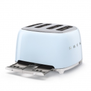 Toster na 4 kromki z 2 pokrętłami 50's Style pastelowy błękit Smeg
