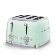 Toster na 4 kromki z 2 pokrętłami 50's Style pastelowa zieleń Smeg