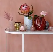 WAZON SZKLANY RÓŻOWY BLOOMINGVILLE