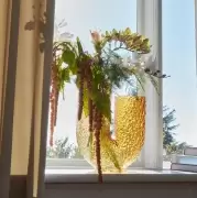 Wazon Arura 40 cm bursztynowy AYTM