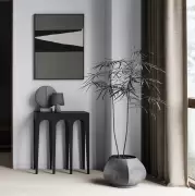 Wazon Guggenheim 34 cm ciemnoszary 101 Copenhagen