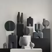 Wazon Guggenheim 34 cm kawowy 101 Copenhagen