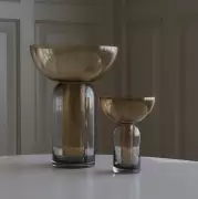 Wazon Torus 15 cm bursztynowy AYTM