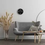 Zegar ścienny Classic srebrno-czarny Nextime