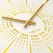 Zegar ścienny Excentric złoto-biały Nextime