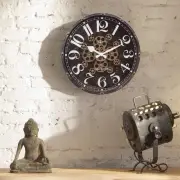 Zegar ścienny Henry złoto-czarny Nextime
