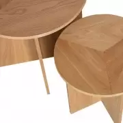 Zestaw 2 stolików Lina Woood