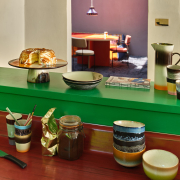 Zestaw 4 ceramicznych misek 70s groovy HKliving