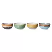 Zestaw 4 ceramicznych misek 70s xs castor HKliving