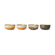 Zestaw 4 ceramicznych misek tapas 70s drift HKliving
