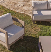 Zestaw ogrodowy Nerano 3-osobowy beżowy kave home